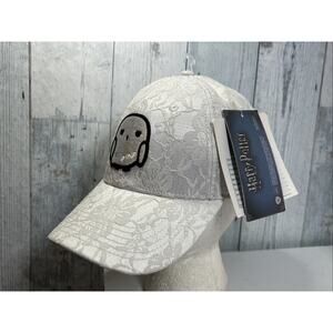 Harry Potter HEDWIG Owl White Lace Lacey Adjustable Size Hat Cap Flower Lace NEW